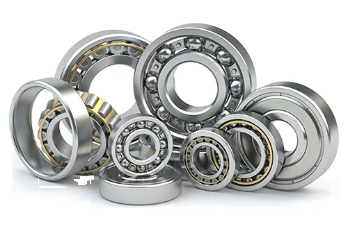 Assorted industrial ball and roller bearings